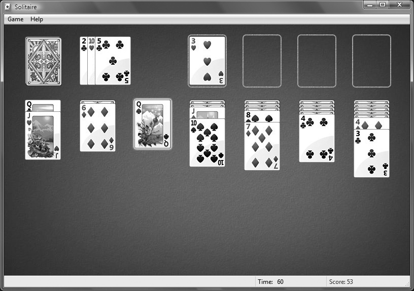 The original Solitaire (Klondike) game, a great way to waste time at work