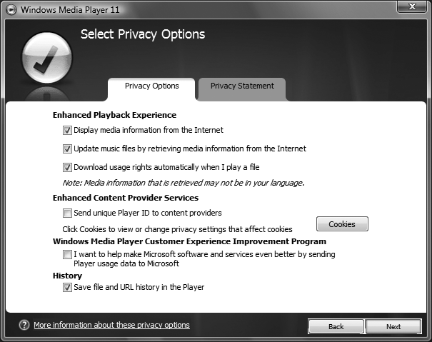 Customizing your privacy settings