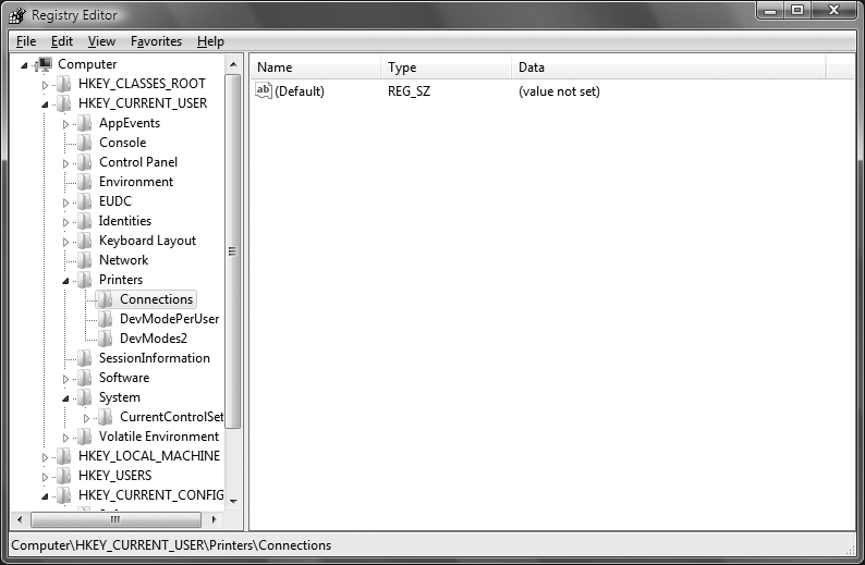 The Registry Editor, which uses a familiar interface to manipulate unfamiliar data