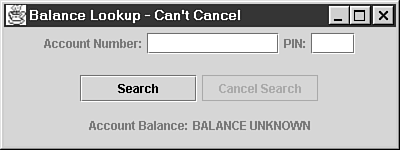 BalanceLookupCantCancel just after startup.