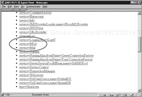 Locate the JBoss server M-Let class loader.