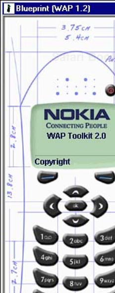 The Nokia WAP Toolkit WAP emulator.