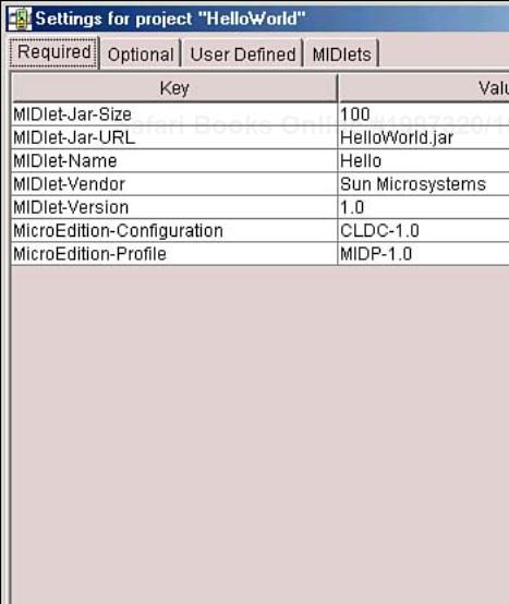 The settingsSettings dialog (Wireless Toolkit)dialogsSettings (Wireless Toolkit) dialog.