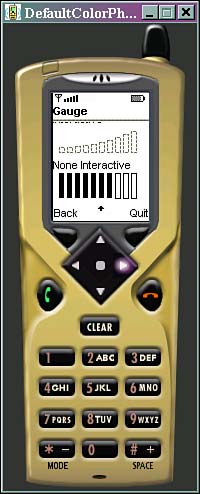 An interactive and non-interactive gauge.