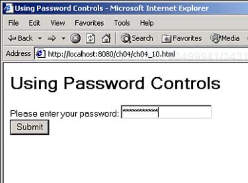 Using password controls.