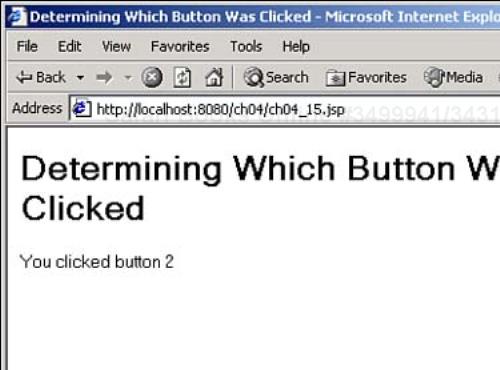 Determining which button was clicked.