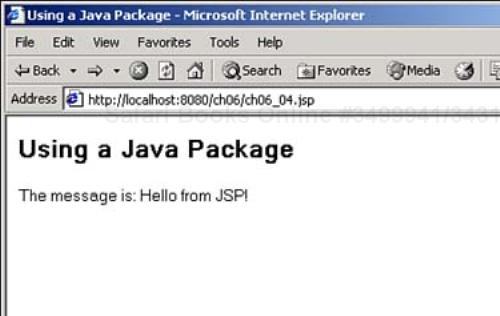 Using a class from a Java package.