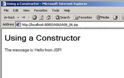 Using a constructor.