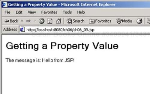 Getting a property's value.