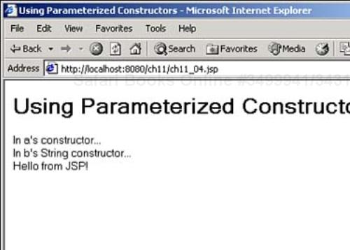 Calling a superclass's constructor from a parameterized constructor.