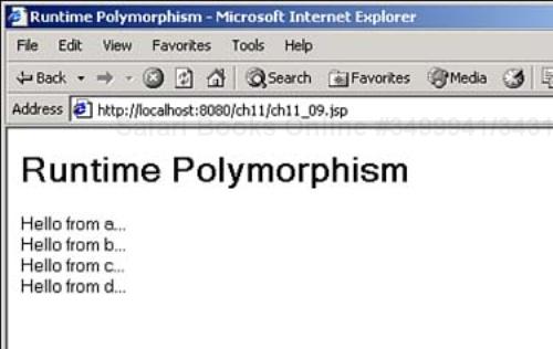 Working with runtime polymorphism.