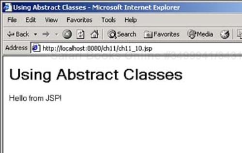 Inheriting abstract classes.