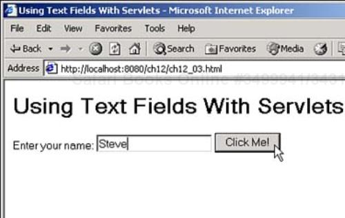 Sending data to a servlet.