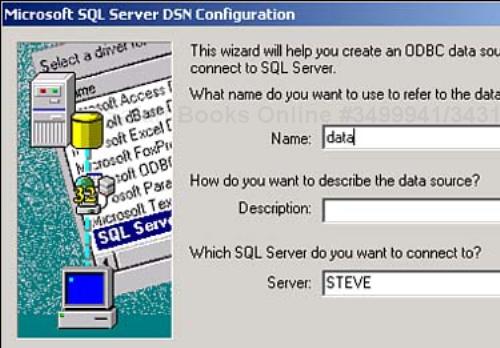 The Microsoft SQL Server DSN Configuration dialog box.