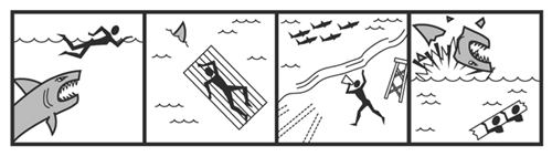 Even a stick figure storyboard can convey a recognizable story.