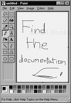 What examples of documentation can you find in Windows Paint?