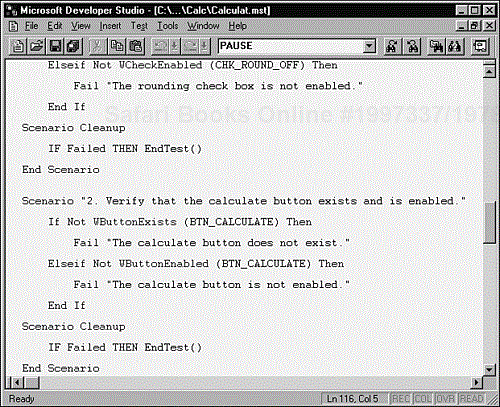 Visual Test, originally developed by Microsoft and now supported through IBM, is an example of a tool that provides a programming environment, macro commands, and verification capabilities in a single package.