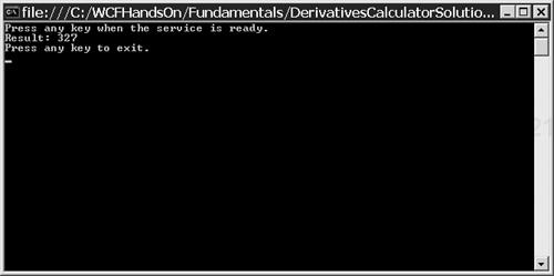 Using the derivatives calculator via a service.