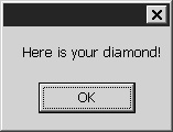 Successfully accessing diamonds.