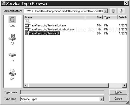 Selecting an assembly.