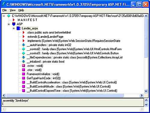 DLL generated from a page that uses code-behind.