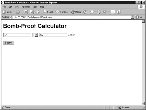 Create a simple but bomb-proof calculator