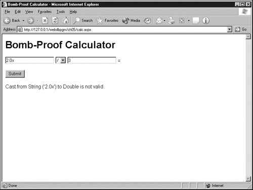 Create a simple but bomb-proof calculator