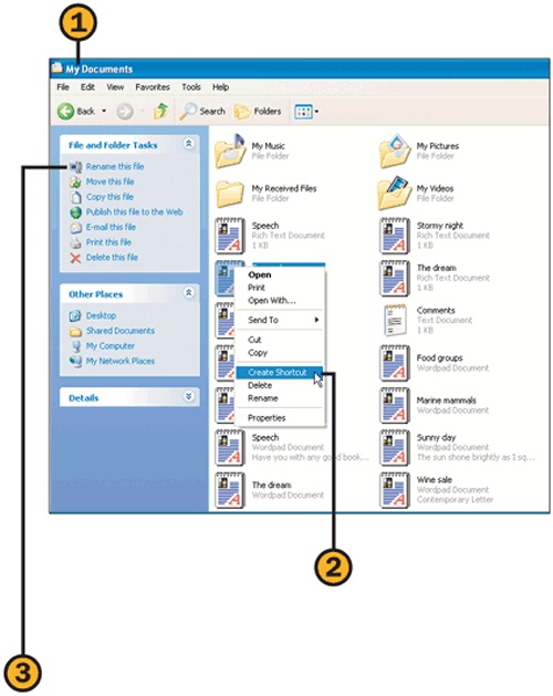 Create a Shortcut to a File or Folder