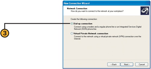 Create the Dial-Up Connection
