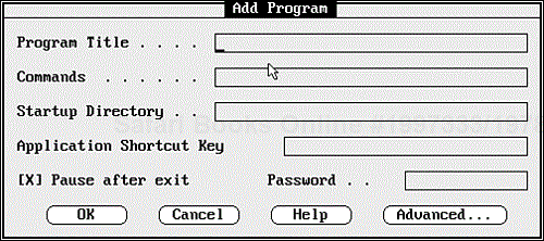 The Add Program dialog box.