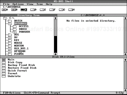 Expanding a directory tree branch.