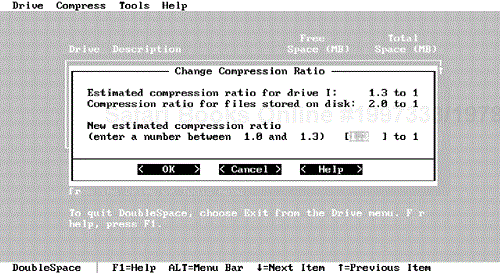 You can also modify the compression ration of a DoubleSpace drive.