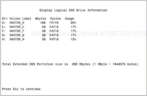 Extended partitions can be used to carve the hard disk into logical drives.