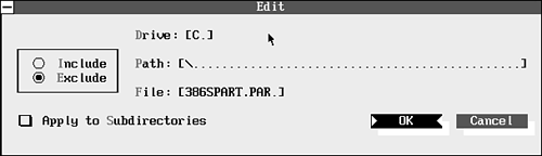 Editing file specifications.