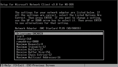 You can modify your network card hardware and protocol settings during setup.