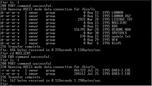 Finding the MSCLIENT directory.