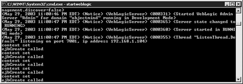 Use stdout to view the methods called to instantiate the MDB in the free pool.