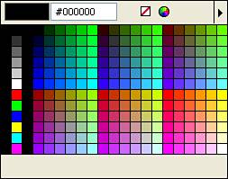 The color selection panel in Fireworks.