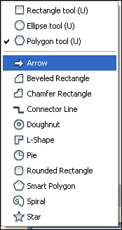 Auto Shapes simplifies the process of creating complex shapes by giving you “canned” shapes that can be modified.