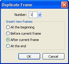 Duplicate the existing frame.