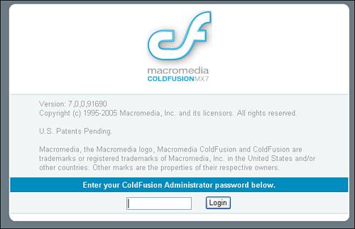 Log on to the ColdFusion Administrator.