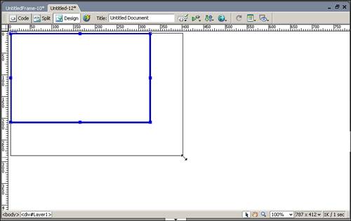 Click on the corner handle of a layer to resize the height and width proportionally.