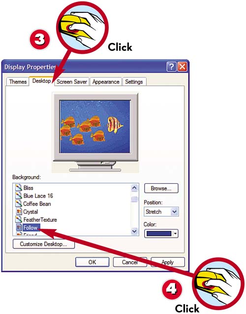 Personalizing the Desktop Background
