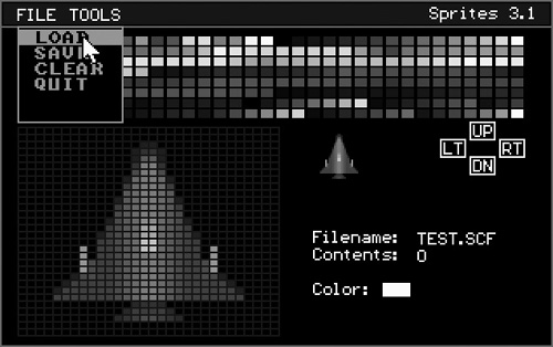 Sprites 3.1 was a 256-color VGA mode 13h graphic editor.