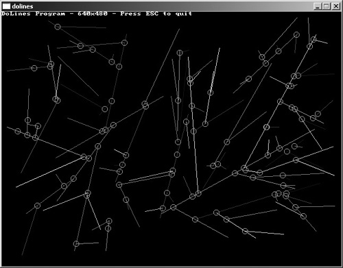 The DoLines program shows how to use the line-drawing callback function.