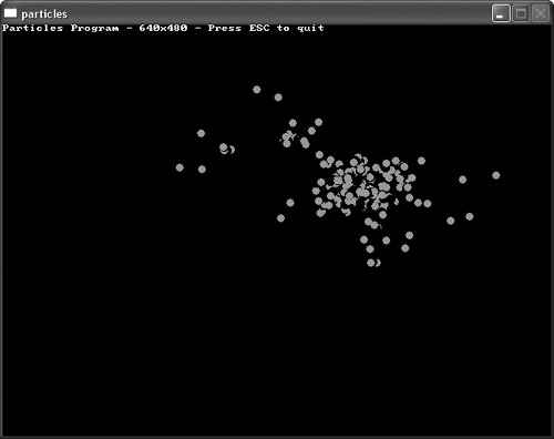 The Particles program in action.