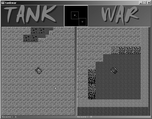 Tank War now supports the use of Mappy files instead of a hard-coded map.