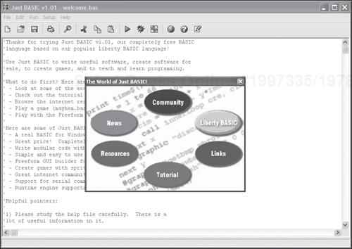 Just BASIC automatically starts at the end of its installation process.