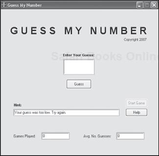 Hints help the player hone in on the game’s secret number.