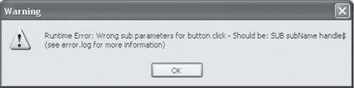 Just BASIC has generated an error because a subroutine was called and passed an argument for which it did not have a corresponding parameter defined.